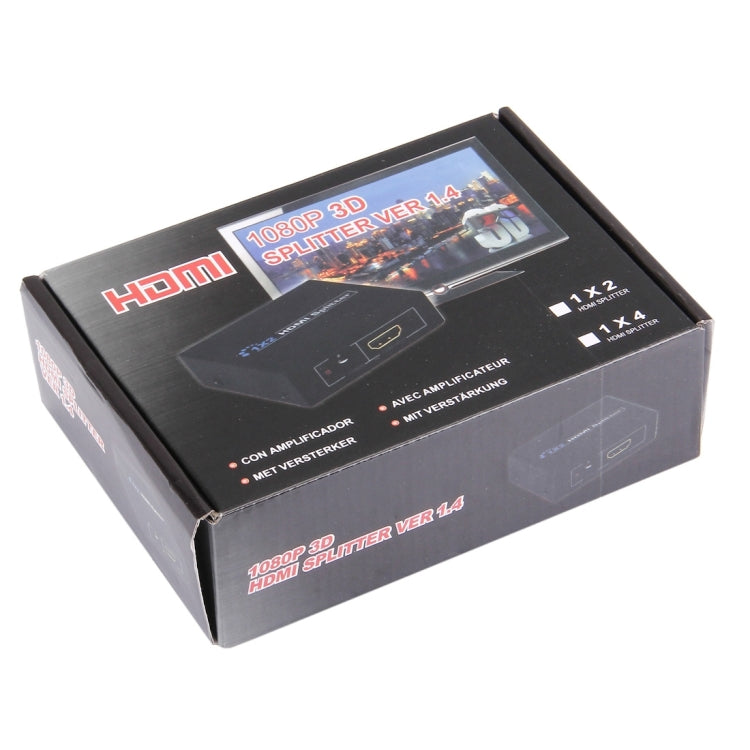 HDV-9812 Mini HD 1080P 1x2 HDMI V1.4 Splitter for HDTV / STB/ DVD / Projector / DVR -  by buy2fix | Online Shopping UK | buy2fix