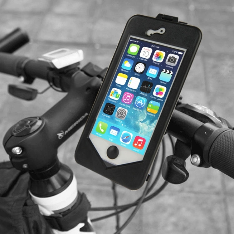 360 Degree Rotation 3 Layer (Plastic + Touch Panel Screen + Silicone Tray) Combination Bicycle Holder for iPhone 5 & 5S - Holders by buy2fix | Online Shopping UK | buy2fix