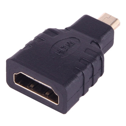 Micro HDMI Male to HDMI Female Adapter (Gold Plated)(Black) - Adapter by buy2fix | Online Shopping UK | buy2fix