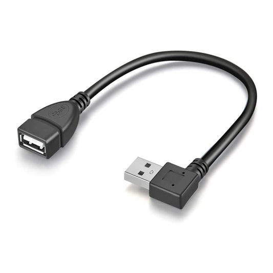 90 Degree USB 2.0 AM to AF Adapter Cable, Length: 25cm - USB Cable by buy2fix | Online Shopping UK | buy2fix