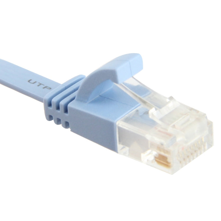 CAT6a Ultra-thin Flat Ethernet Network LAN Cable, Length: 50m (Baby Blue) - Lan Cable and Tools by buy2fix | Online Shopping UK | buy2fix