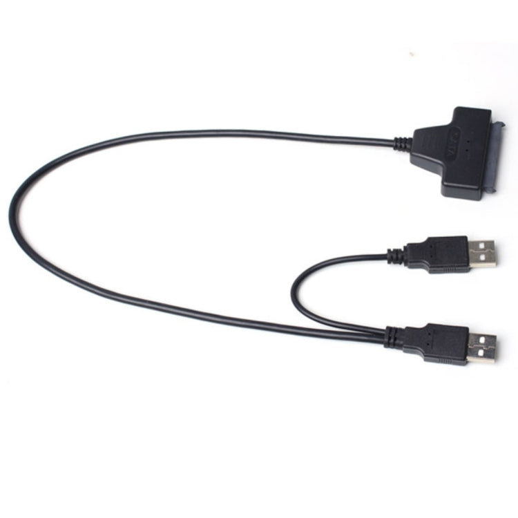 Double USB 2.0 to SATA Hard Drive Adapter Cable for 2.5 inch SATA HDD / SSD -  by buy2fix | Online Shopping UK | buy2fix