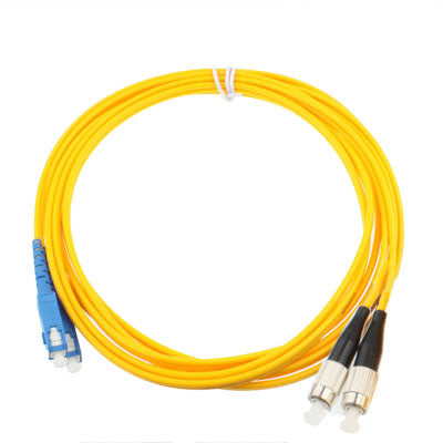 SC-FC Dual-Core Single Mode Fiber Optic Jumper,Length: 3m - Fiber Optic Jumper by buy2fix | Online Shopping UK | buy2fix