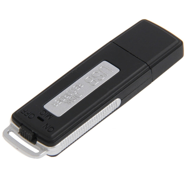 USB Voice Recorder + 8GB USB Flash Disk(Black) - Security by buy2fix | Online Shopping UK | buy2fix