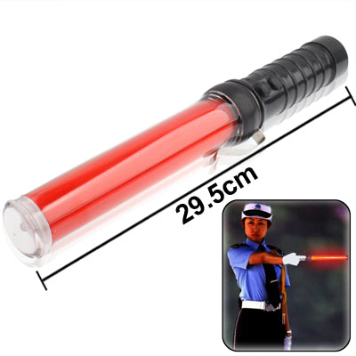 Safety Traffic 3-Mode Control Red LED Baton with Flashlight, Length: 29.5cm(Red) - In Car by buy2fix | Online Shopping UK | buy2fix