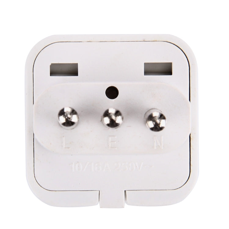 Plug Adapter, Travel Power Adaptor with Italian Plug(White) - Consumer Electronics by buy2fix | Online Shopping UK | buy2fix