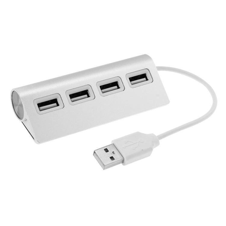 High Speed 480Mbps 4 Ports USB 2.0 HUB Mini Aluminum USB Splitter - USB 2.0 HUB by buy2fix | Online Shopping UK | buy2fix