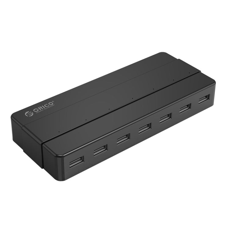 Orico H7928-U2-V1 Desktop 7 Ports USB 2.0 HUB with Power Adapter(Black) - USB 2.0 HUB by ORICO | Online Shopping UK | buy2fix