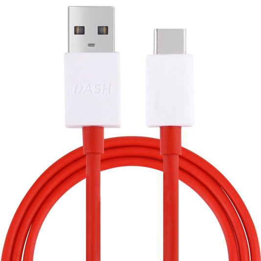 For OnePlus Phone Flash Charging USB to Type-C Data Cable, Length: 1m(Red) - Mobile Accessories by buy2fix | Online Shopping UK | buy2fix