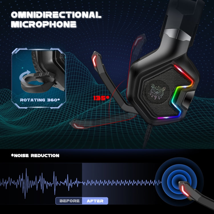 ONIKUMA K10 PRO Computer Games Wired Headset with Microphone - Multimedia Headset by ONIKUMA | Online Shopping UK | buy2fix