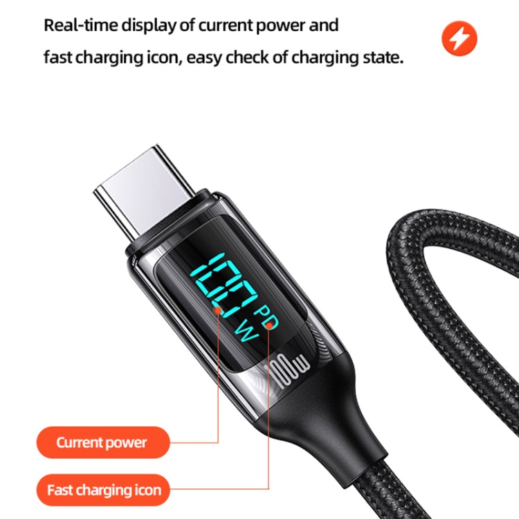 USAMS US-SJ559 U78 USB-C / Type-C to USB-C / Type-C PD100W Fast Charge Digital Data Cable, Cable Length: 3m (Black) - USB-C & Type-C Cable by USAMS | Online Shopping UK | buy2fix