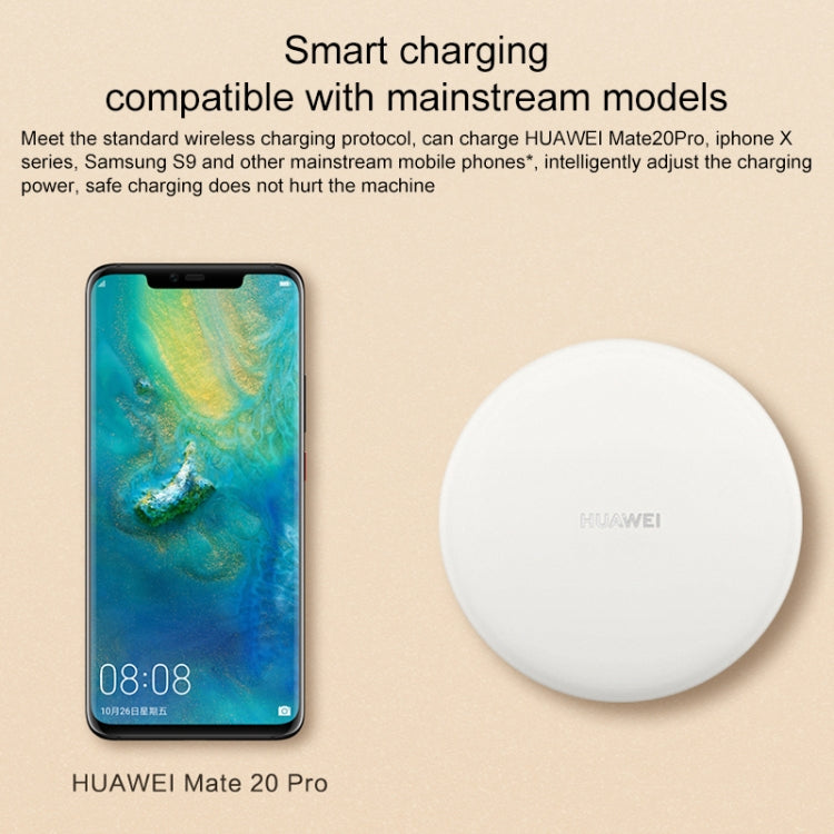 Huawei 15W Max Qi Standard Intelligent Fast Wireless Charger with 5A Cable and 10V / 4A Charging Plug(Black) - Apple Accessories by Huawei | Online Shopping UK | buy2fix