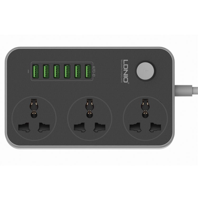 LDNIO SC3604 6 x USB Ports Multi-function Travel Home Office Socket, Cable Length: 2m, US Plug - Extension Socket by LDNIO | Online Shopping UK | buy2fix