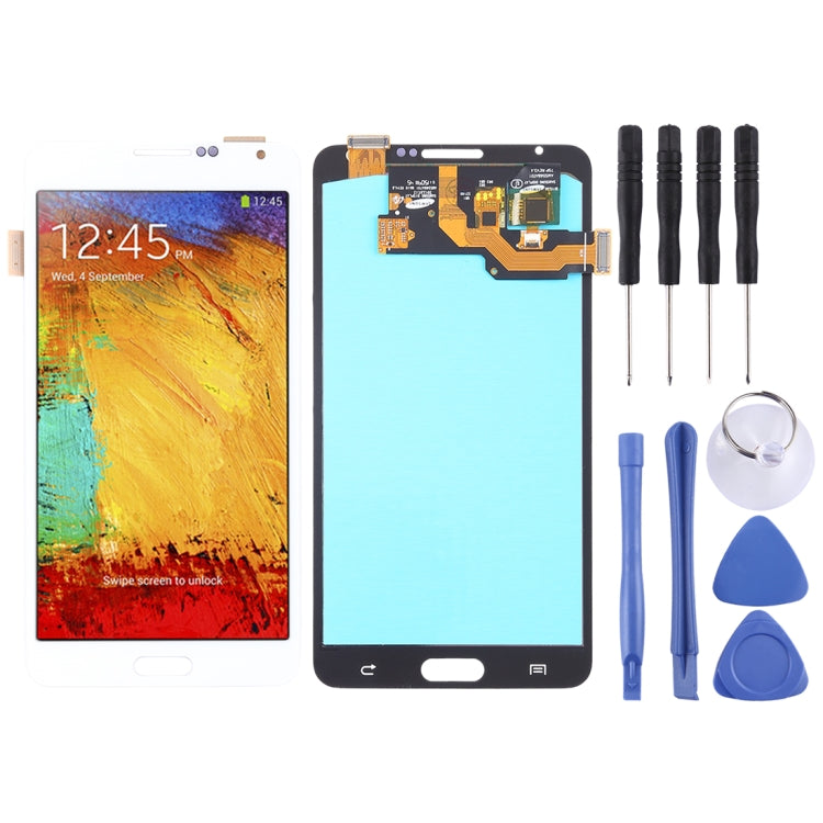 OLED LCD Screen for Galaxy Note 3, N9000 (3G), N9005 (3G/LTE) with Digitizer Full Assembly (White) - Galaxy Note Series Parts by buy2fix | Online Shopping UK | buy2fix