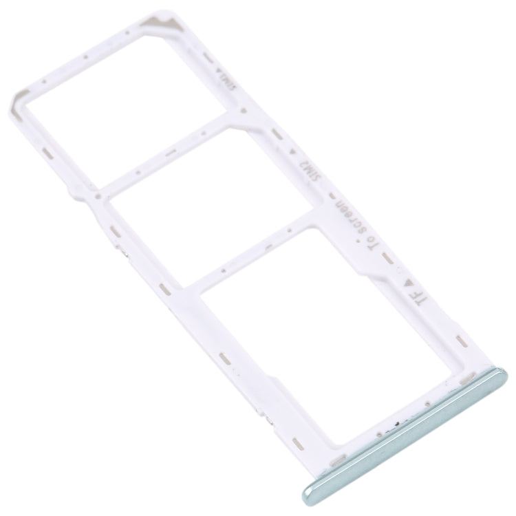 For Samsung Galaxy M42 5G SM-A436B Original SIM Card Tray + SIM Card Tray + Micro SD card tray (Green) - Repair & Spare Parts by buy2fix | Online Shopping UK | buy2fix