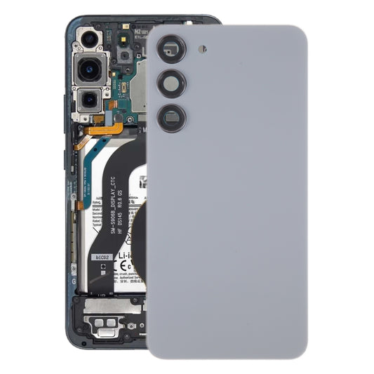 For Samsung Galaxy S23+ SM-S916B OEM Glass Battery Back Cover with Camera Lens Cover(Grey) - Repair & Spare Parts by buy2fix | Online Shopping UK | buy2fix