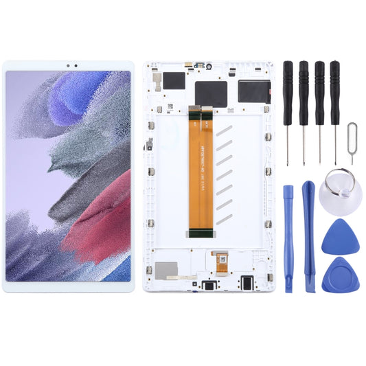 For Samsung Galaxy Tab A7 Lite SM-T220 WiFi Edition Original LCD Screen Digitizer Full Assembly with Frame (White) - LCD Screen by buy2fix | Online Shopping UK | buy2fix