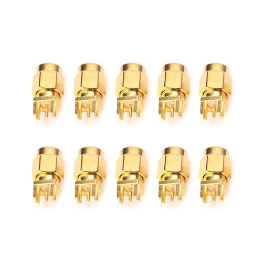 10 PCS 1.6mm SMA Female Jack PCB Clip Mount RF Connectors - Security by buy2fix | Online Shopping UK | buy2fix