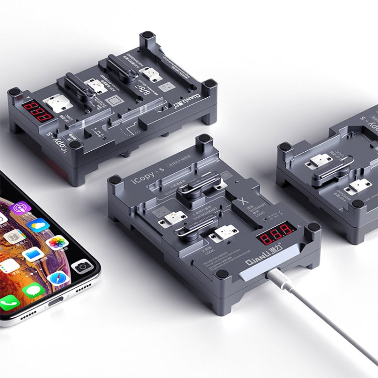 Qianli iCopy-S Double Sided Chip Test Stand 4 in1 Logic Baseband EEPROM Chip Non-removal For iPhone 7 / 7 Plus / 8 / 8 Plus - Repair Platform by QIANLI | Online Shopping UK | buy2fix