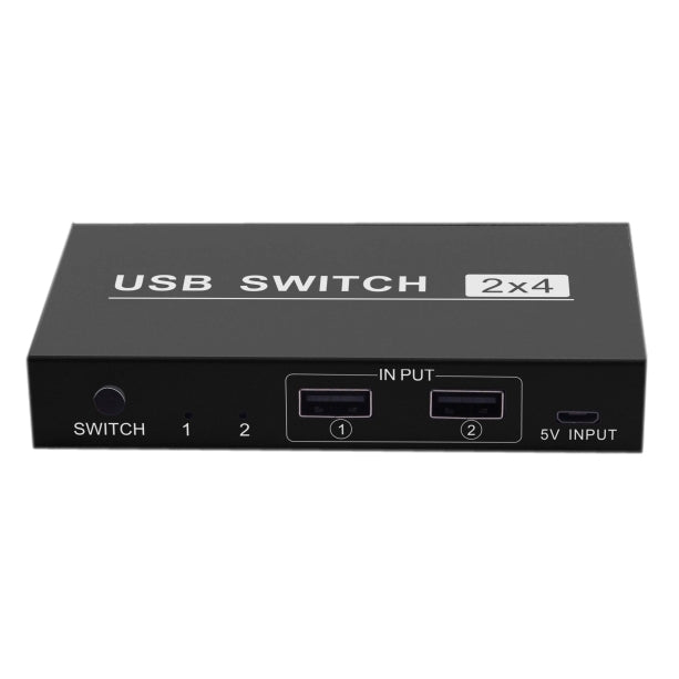 2x4 USB Switch 2 Port PCs Sharing 4 Devices for Printer Keyboard Mouse Monitor -  by buy2fix | Online Shopping UK | buy2fix