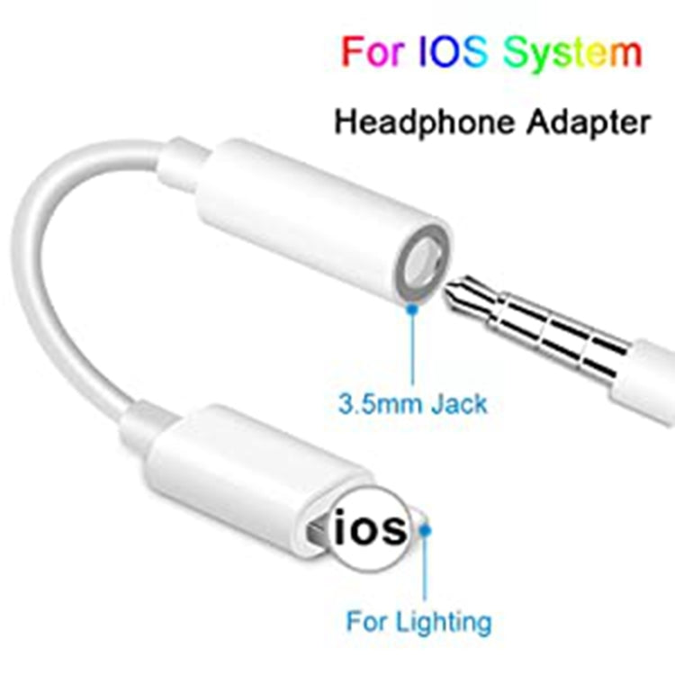 Zs-kl21836 2 PCS 8 Pin to 3.5mm Earphone Adapter Audio Adapter, Compatible with IOS 13 System - Earphone Adapter by buy2fix | Online Shopping UK | buy2fix