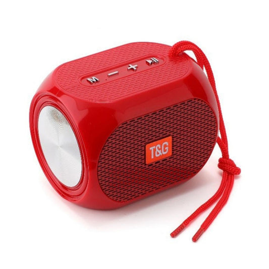 T&G TG196 TWS Subwoofer Bluetooth Speaker With Braided Cord, Support USB/AUX/TF Card/FM(Red) - Mini Speaker by T&G | Online Shopping UK | buy2fix