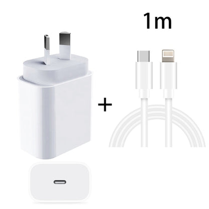 20W PD 3.0 Travel Fast Charger Power Adapter with USB-C / Type-C to 8 Pin Fast Charge Data Cable, AU Plug(1m) - Apple Accessories by buy2fix | Online Shopping UK | buy2fix