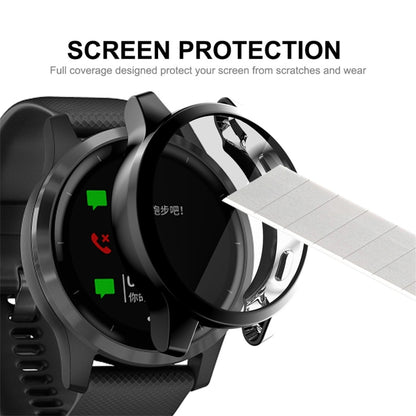 For Garmin Venu 2 45mm / Vivoactive 4 45mm ENKAY Hat-Prince Full Coverage Electroplate TPU Soft Case(Black) - Smart Wear by ENKAY | Online Shopping UK | buy2fix