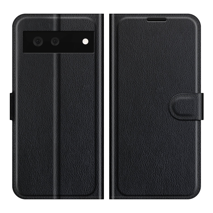 For Google Pixel 6 Litchi Texture Horizontal Flip Protective Case with Holder & Card Slots & Wallet(Black) - Google Cases by buy2fix | Online Shopping UK | buy2fix