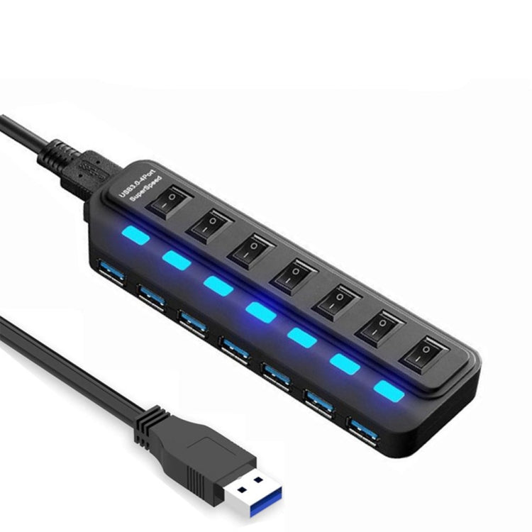 7 Ports USB 3.0 HUB Independent Switching Splitter -  by buy2fix | Online Shopping UK | buy2fix