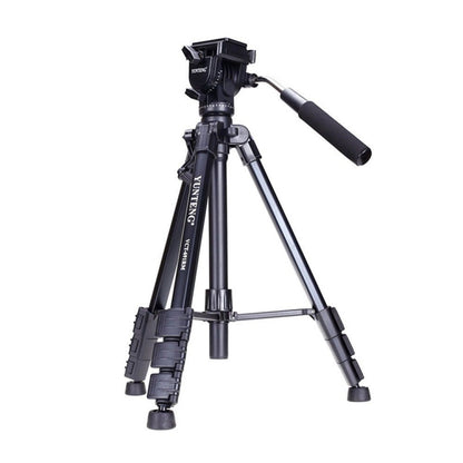 YUNTENG VCT-691 Aluminum Tripod Mount with Fluid Drag Head - Tripods by YUNTENG | Online Shopping UK | buy2fix