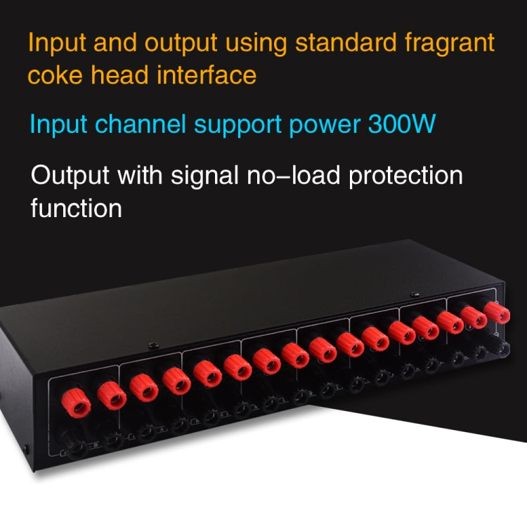 6 In 2 Out 300W Power Amplifier Switcher Loudspeaker Switch Distribute Device -  by buy2fix | Online Shopping UK | buy2fix