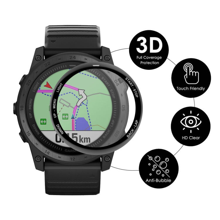 5 PCS For Garmin Tactix 7 / 7 Pro ENKAY 3D Full Coverage Soft PC Edge + PMMA HD Screen Watch Film - Screen Protector by ENKAY | Online Shopping UK | buy2fix