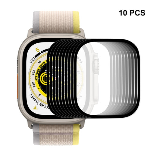 For Apple Watch Ultra / Ultra 2 / Ultra 3 49mm 10pcs ENKAY 9H Full Cover Tempered Glass Watch Film - Others by ENKAY | Online Shopping UK | buy2fix