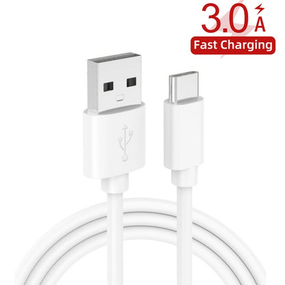 65W Dual PD Type-C + 3 x USB Multi Port Charger with 3A USB to Type-C Data Cable, UK Plug(White) - Mobile Accessories by buy2fix | Online Shopping UK | buy2fix