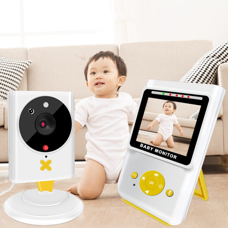 855P 2.4 inch Home Wireless Yellow Baby Monitor with Baby Surveillance Camera(EU Plug) - Security by buy2fix | Online Shopping UK | buy2fix