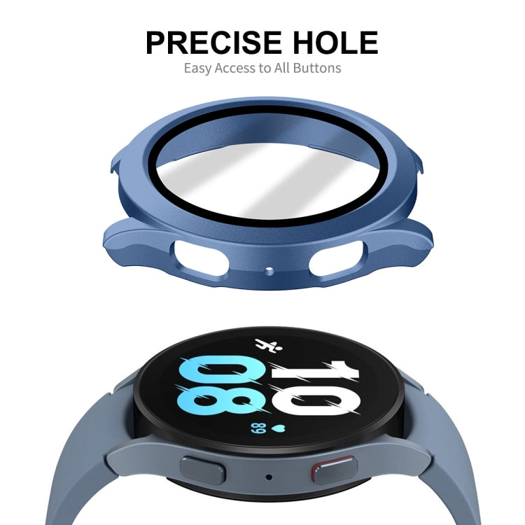 For Samsung Galaxy Watch4/5 40mm ENKAY Hat-Prince Waterproof Full Coverage PC Frame + 9H Tempered Glass Case(Transparent) - Watch Cases by ENKAY | Online Shopping UK | buy2fix