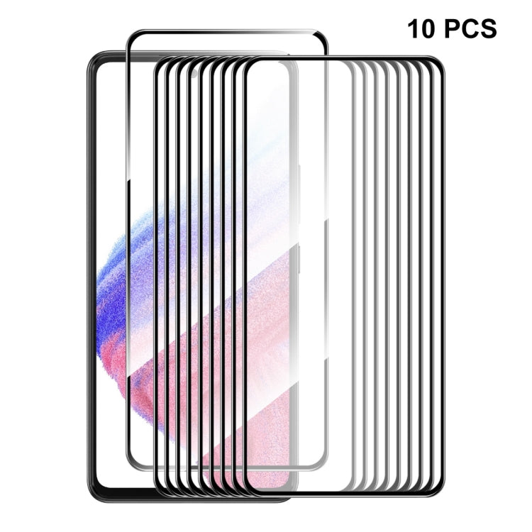 For Samsung Galaxy A54 5G 10pcs ENKAY Hat-Prince Full Glue 0.26mm 9H 2.5D Tempered Glass Full Film - Galaxy Tempered Glass by ENKAY | Online Shopping UK | buy2fix