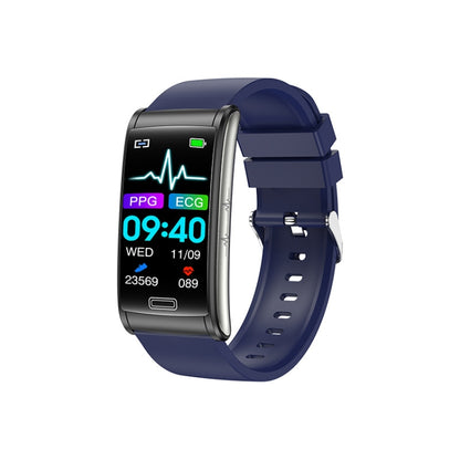 E600 1.47 inch Color Screen Smart Watch Silicone Strap Support Heart Rate Monitoring / Blood Pressure Monitoring(Blue) - Smart Wear by buy2fix | Online Shopping UK | buy2fix