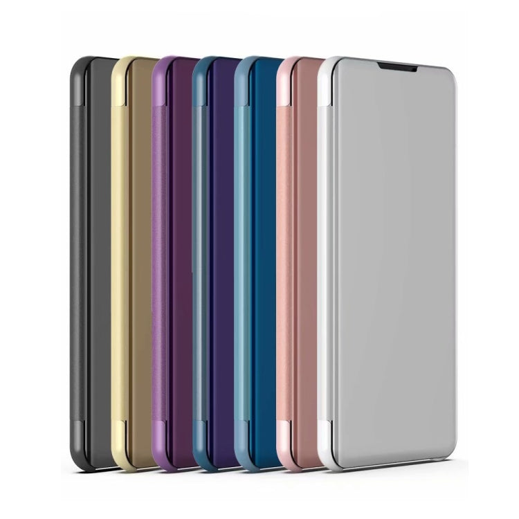For Xiaomi Redmi 12C Plated Mirror Horizontal Flip Leather Case with Holder(Purple Blue) - Xiaomi Cases by buy2fix | Online Shopping UK | buy2fix