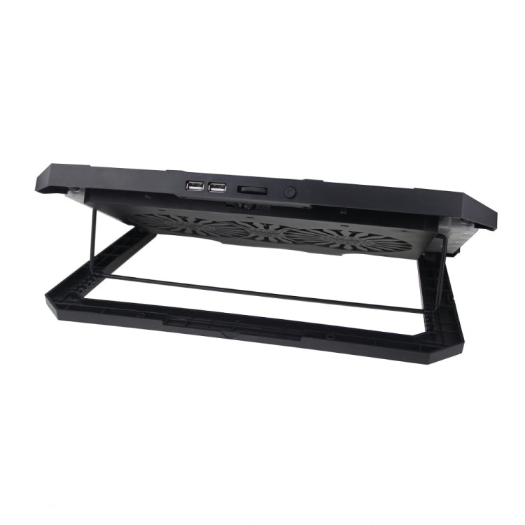 S900 Dual USB Ports Adjustable Height RGB Laptop Cooling Pad Stand -  by buy2fix | Online Shopping UK | buy2fix