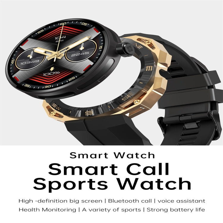 E25 1.43 inch Color Screen Smart Watch,Support Heart Rate Monitoring / Blood Pressure Monitoring(Gold) - Smart Wear by buy2fix | Online Shopping UK | buy2fix