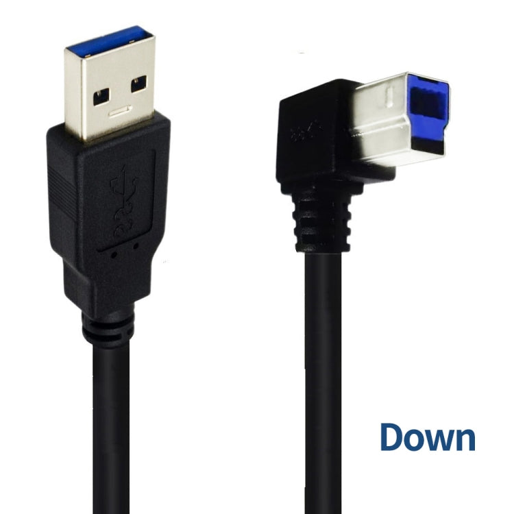 JUNSUNMAY USB 3.0 A Male to USB 3.0 B Male Adapter Cable Cord 1.6ft/0.5M for Docking Station, External Hard Drivers, Scanner, Printer and More(Down) - USB 3.0 by JUNSUNMAY | Online Shopping UK | buy2fix