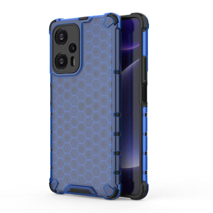 For Xiaomi Redmi Note 12S 4G Shockproof Honeycomb Phone Case(Blue) - Xiaomi Cases by buy2fix | Online Shopping UK | buy2fix