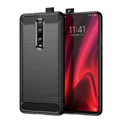 For Xiaomi Redmi K20 / K20 Pro / Mi 9T / 9T Pro Brushed Texture Carbon Fiber TPU Case - Xiaomi Cases by buy2fix | Online Shopping UK | buy2fix