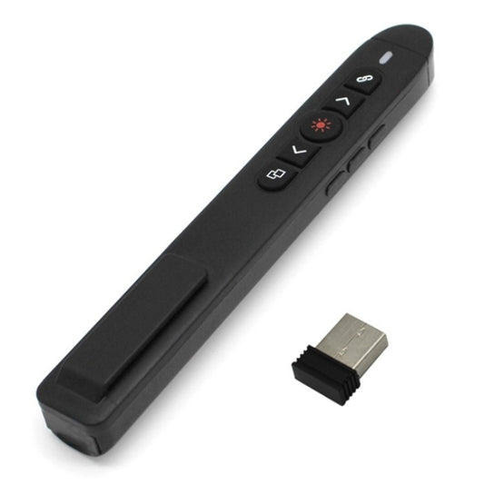 T5-H-L Red Laser Pointer Presentation Clicker 2.4GHz PPT Remote Control Presenter Flip Pen -  by buy2fix | Online Shopping UK | buy2fix