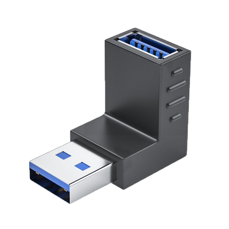 ENKAY USB 3.0 Adapter 90 Degree Angle Male to Female Combo Coupler Extender Connector, Angle:Vertical Down - USB 3.0 by ENKAY | Online Shopping UK | buy2fix