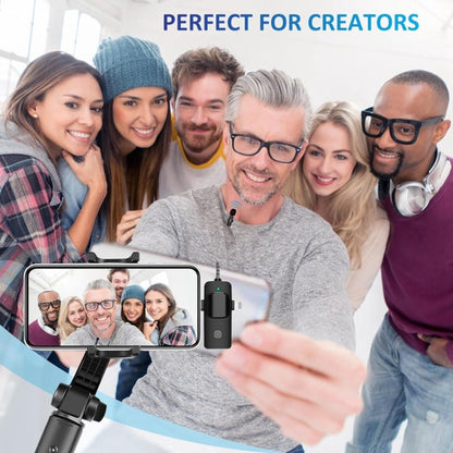 3 in 1 Wireless Lavalier Microphones for iPhone / Android - Microphone by buy2fix | Online Shopping UK | buy2fix