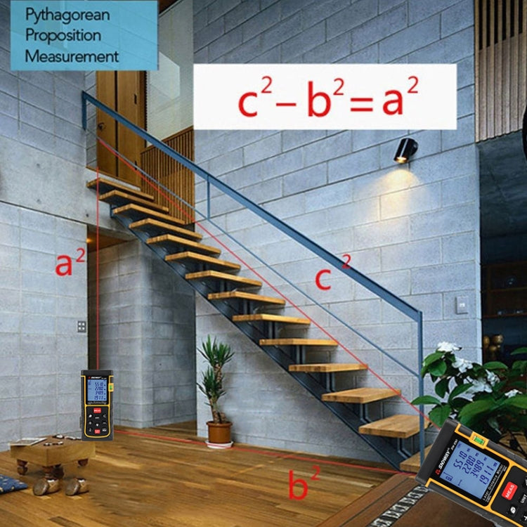 SNDWAY Handheld Laser Range Finder SW-E80 - Laser Rangefinder by SNDWAY | Online Shopping UK | buy2fix