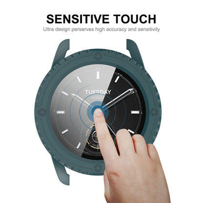 For Xiaomi Watch S3 ENKAY Hat-Prince Full Coverage PC + Tempered Glass Film Integrated Watch Case(Dark Blue) - Watch Cases by ENKAY | Online Shopping UK | buy2fix